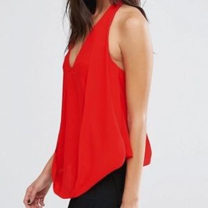 New with Tags ASOS Drape Plunge Top with Bandeau